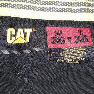 Mens' CATERPILLAR trademark work pants, 36x36